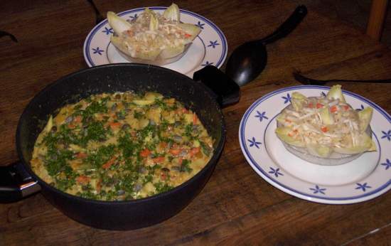 Kürbis-Curry in Pfanne